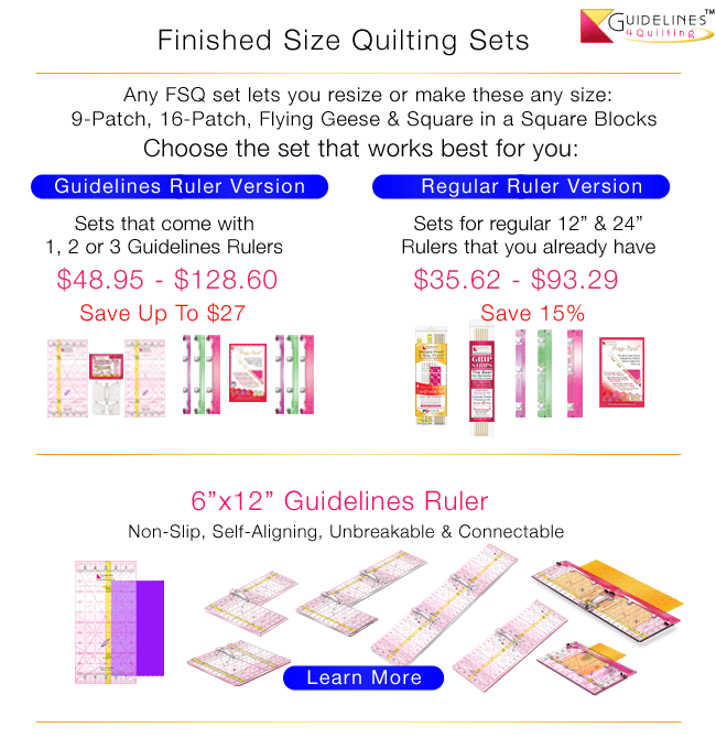 Finished Size Set Options