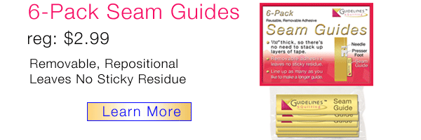 6-Pack Seam Guides by Guidelines4Quilting
