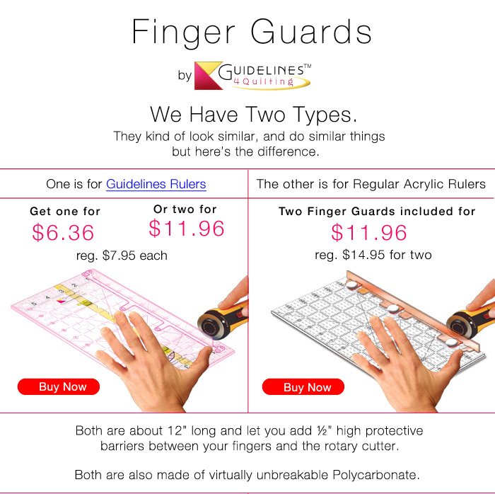 Quilt Ruler Connectors by Guidelines4Quilting