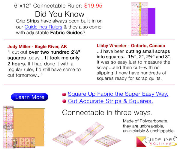 Guidelines Rulers by Guidelines4Quilting