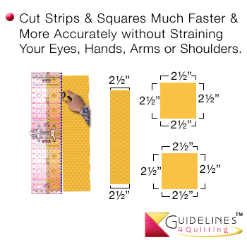 How to cut pieces accurately using Guidelines Rulers by Guidelines4Quilting