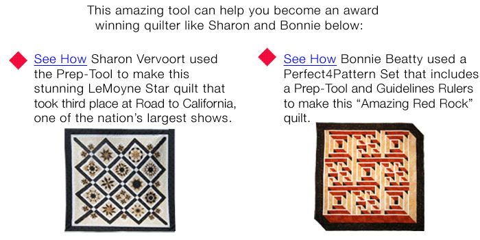 Quilts Made using the Prep-Tool by Guidelines4Quilting