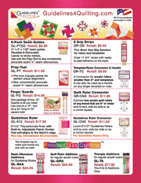 Guidelines4Quilting Product Sheet