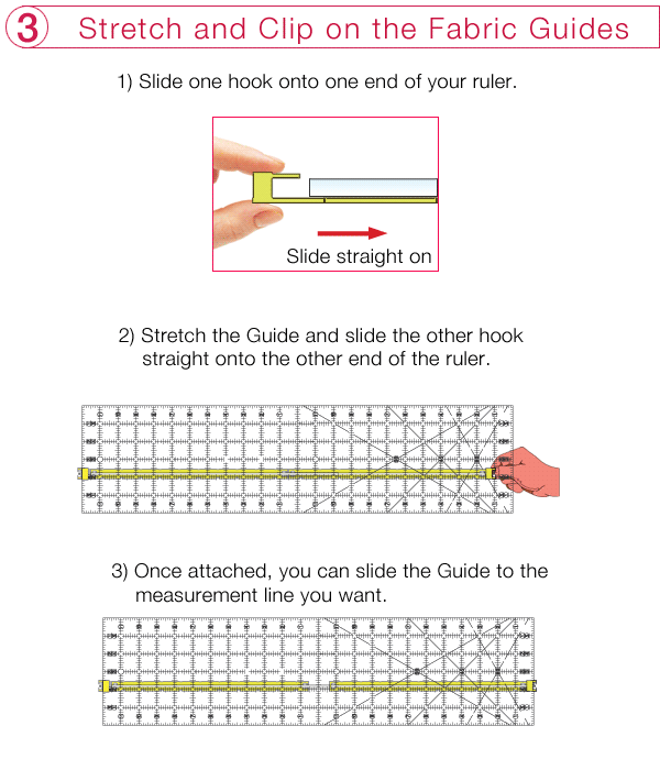 How to Use Fabric Guides included in the Quilt Ruler Upgrade Kit by Guidelines4Quilting